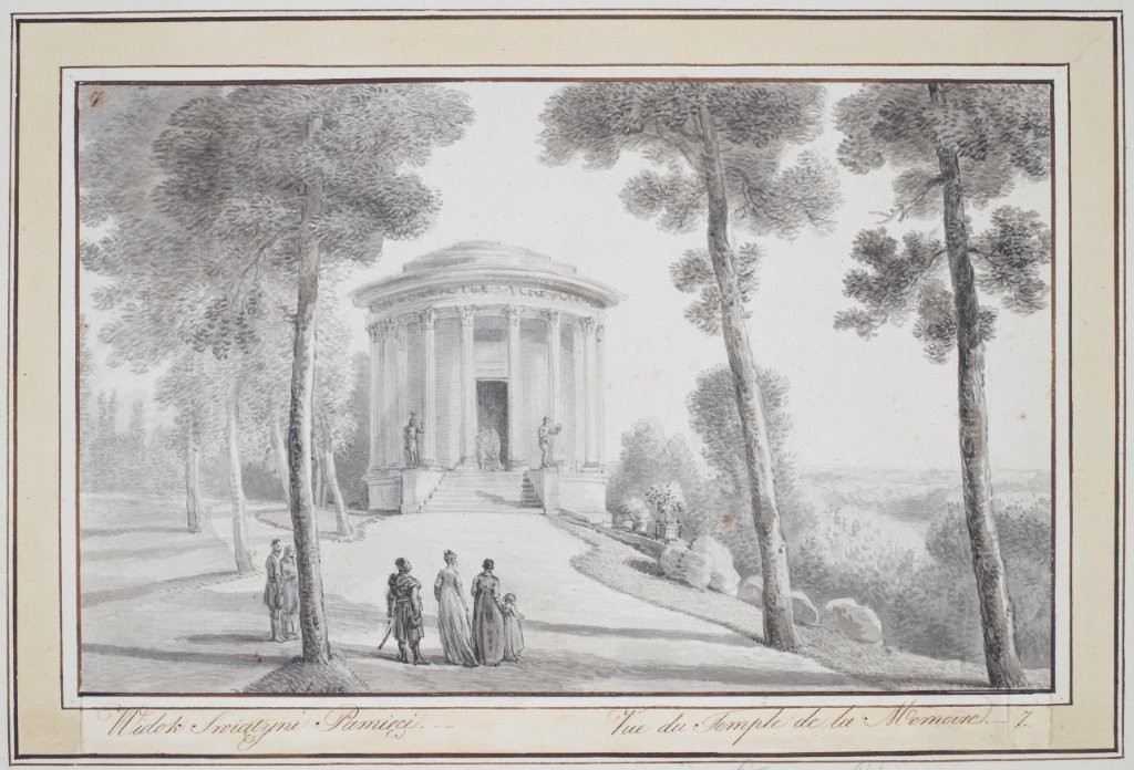 Jan Piotr Norblin, Puławy, Świątynia Sybilli, 1803, Muzeum Książąt Czartoryskich w Krakowie, oddział Muzeum Narodowego w Krakowie