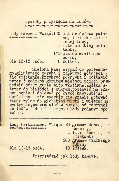 Instrukcja obsługi maszyny do lodów, Biblioteka Śląska w Katowice, po 1918 roku, licencja PD, źródło: Śląska Biblioteka Cyfrowa 
