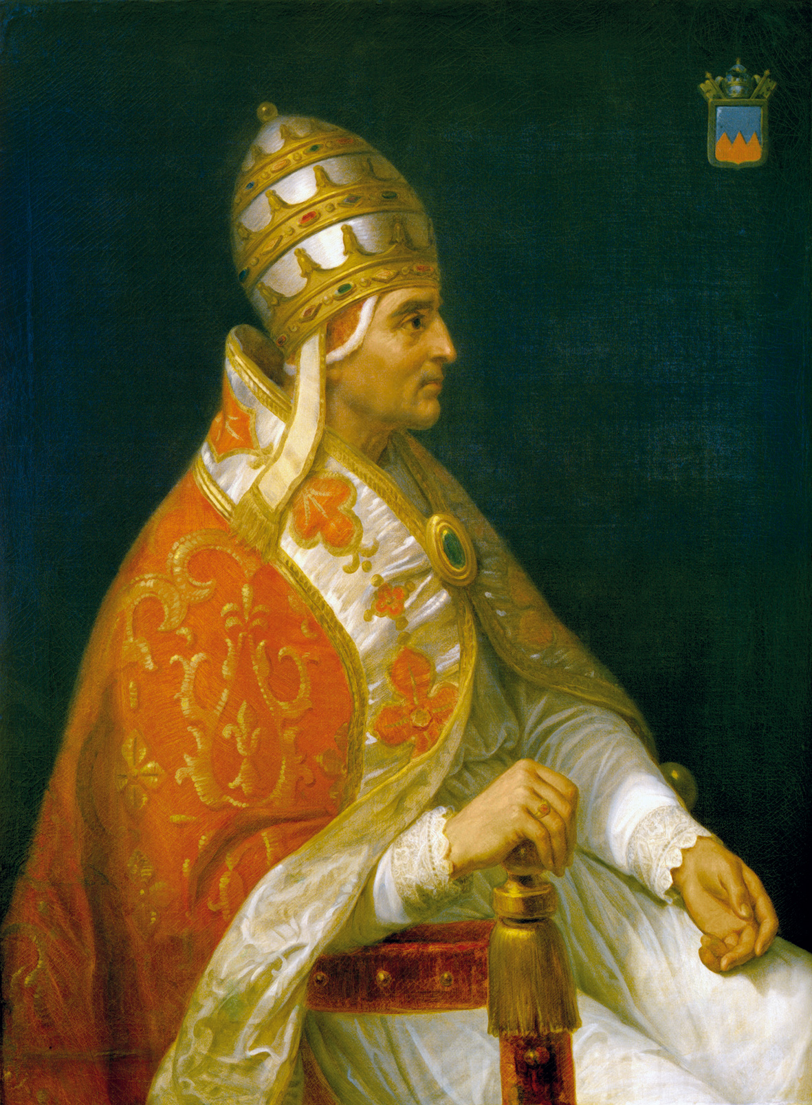 Henri Auguste César Serrur, Portret papieża Urbana V, XIX wiek, Wikimedia Commons