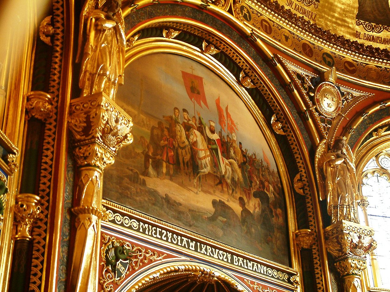 fragment złotej kaplicy w Pozaniu